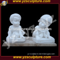 outdoor decoration lovely carved white marble child statue